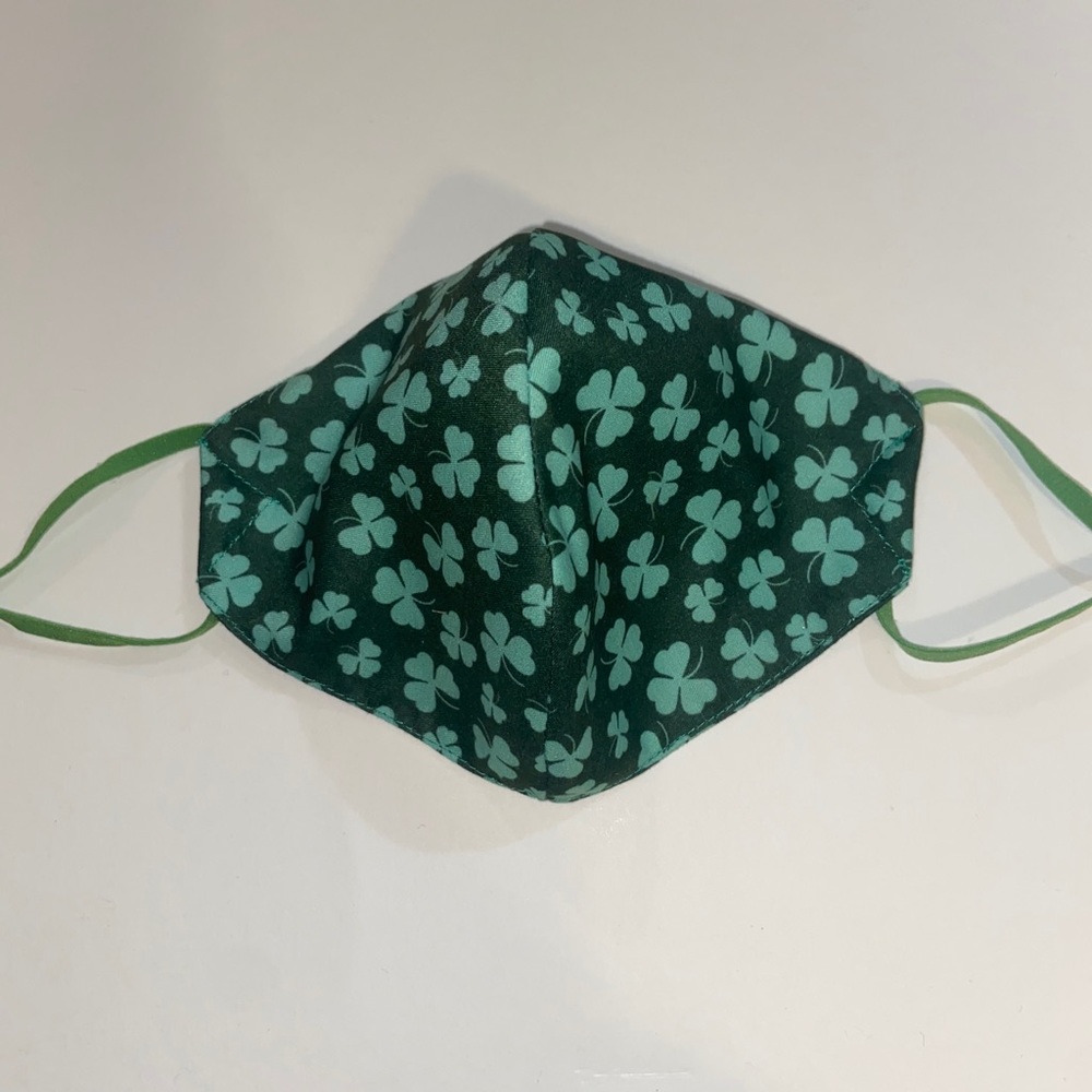 Handmade St. Patty’s Day Adult Face Mask